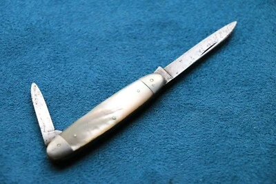 Vintage Taschenmesser A. Gortebecke Perlmutt Messer alt und selten  - Bild 1 von 4