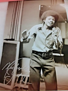 Michael Jackson RARE Singing on Film Stock 18x12 SIGNED Ready For Framing - Picture 1 of 2