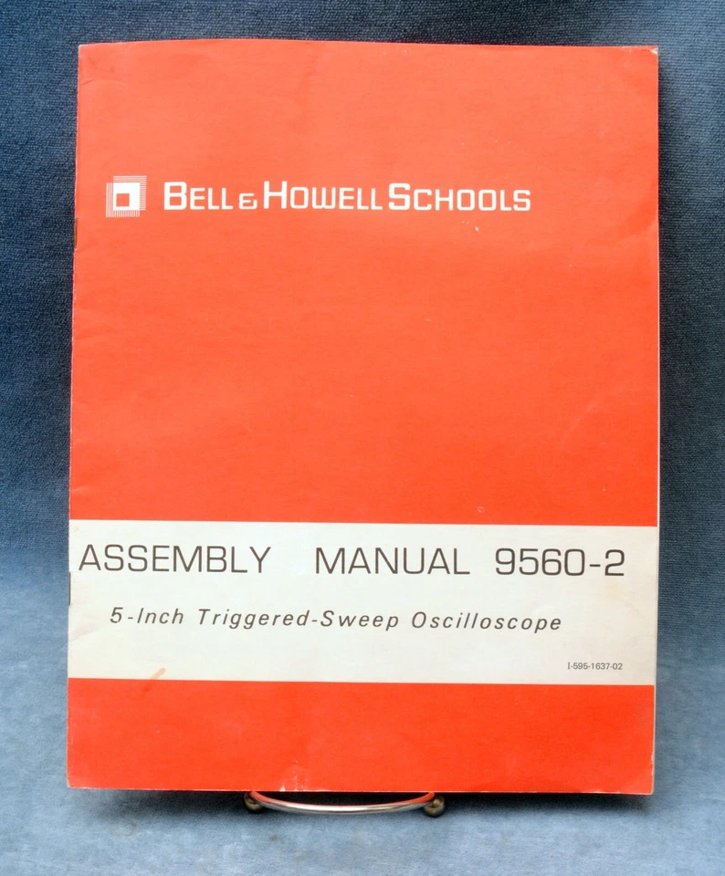 Bell & Howell Schools 1974 manual de montaje 9560-2 para osciloscopio de 5 pulgadas Foto 1 de 1