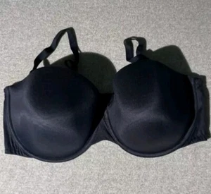 Bali Bra Womens Size 42DD Black Underwire Molded Cup Demi - Picture 1 of 5