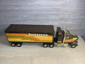 Vintage Nylint 18 wheeler Truck & Trailer Firestone pressed steel 341-F display - Picture 1 of 23