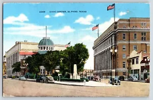 Postcard Civic Center, El Paso Texas Texas Cities Gas Company Sign - Picture 1 of 3