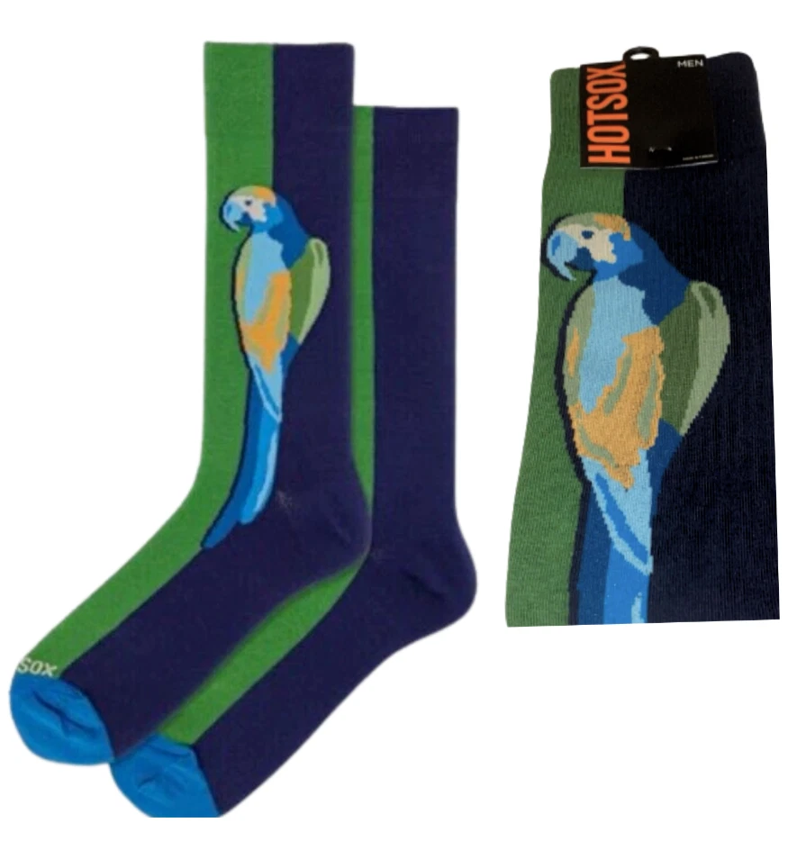 Calcetines Parrot Hot Sox Hombres Tropicales Talla 6-12 1/2 Foto 1 de 1