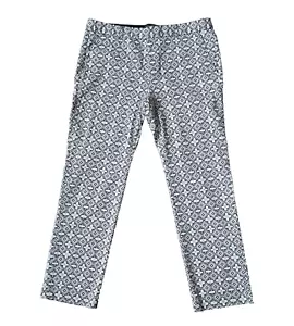 Banana Republic Womens Size 12 High Rise Cotton Blend All Over Print Pants - Picture 1 of 14