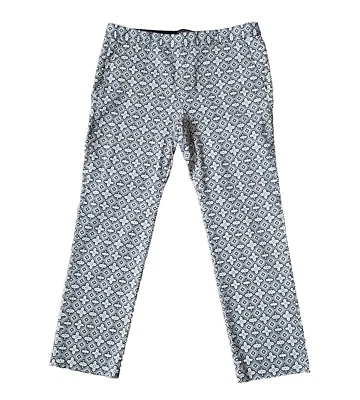 Pantalones Banana Republic para mujer talla 12 tiro alto mezcla de algodón estampado por todas partes Foto 1 de 4