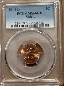 2014-D Lincoln PCGS MS66RD Shield - Picture 1 of 2
