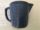 Vintage Monmouth Blue Ring Pattern Pitcher MADE IN USA