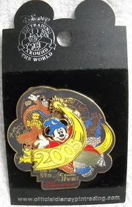 Logo (Sorcerer Mickey) Disney DLR/DCA 2005 - Pin nuevo * - Imagen 1 de 1