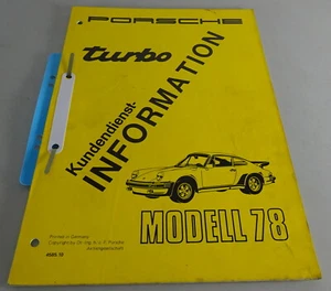 Manual de Taller Porsche 911 Turbo Kundendienst- Información 1978 - Imagen 1 de 3