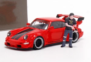 Modelo Estrella 1:64 Porsche RBW 930 964 Modificado GT Tail Aleación Coche Modelo - Imagen 1 de 5