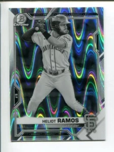 2021 Bowman Draft - Chrome RayWave Refractor #BDC-137 - Heliot Ramos ⚾ - Picture 1 of 2