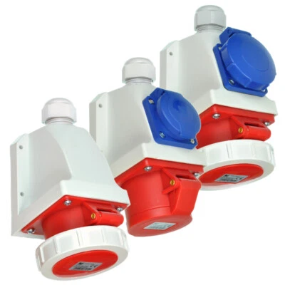 PAWBOL S.A. Kombi Wandsteckdose CEE 16A 5P 400V mit 230V Steckdose IP44 – IP67