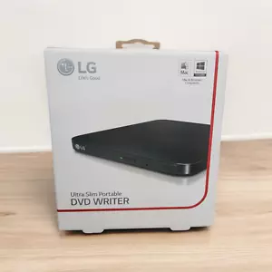 LG SP80NB80 Slim External Portable DVD Writer W/USB Cable For Windows & Mac- New - Picture 1 of 4