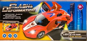 Flash & Deformation Bump & Go Auto Transforming Auto NUR IN ROT ERHÄLTLICH - Bild 1 von 1