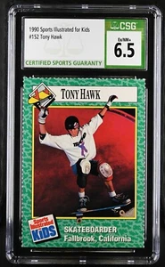 Tarjeta de novato Tony Hawk 1990 Sports Illustrated for Kids SI RC CSG grado 6,5 - Imagen 1 de 2