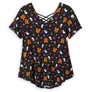 ¡NUEVO CON ETIQUETAS! Prenda para el torso de moda de Halloween de los Parques Disney Mickey Mouse para mujer PEQUEÑA 6-8 - Imagen 1 de 5