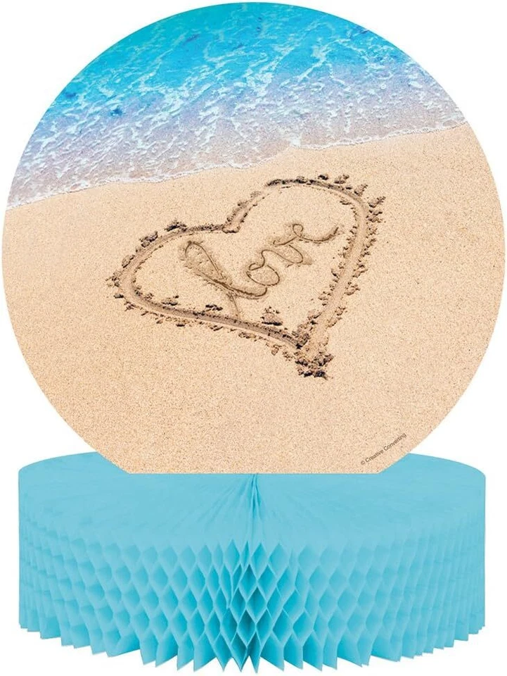 Beach Love Tropical Luau Bridal Shower Wedding Party Decoration Centerpiece - Image 1 of 1