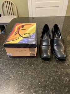 Women's Highlights High Heel Dress Shoes Black Leather Size size 8 with box EUC - Picture 1 of 8