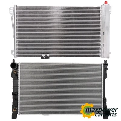 Radiator & AC Condenser Cooling Kit For 01-2005 Mercedes-Benz C240 2.6 V6 2597CC Foto 1 de 4