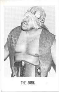 Tarjeta fotográfica de lucha libre Boyd Pierce de los años 70 "THE SHEIK" NWA, WWWF, JWA, WCW - Imagen 1 de 1