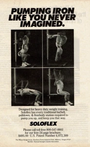 1981 Vintage Print Ad Soloflex Pumping Iron Like You Never Imagined Weight Train - Picture 1 of 2