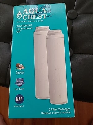 2 Pack AQUA CREST FQROPF Under Sink Water Filter, Replacement for GE FQROPF - Image 1 of 4