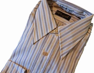 Mens Vtg 70s Lrg Dagger Collar AJ August Shirt Deadstock - Picture 1 of 10