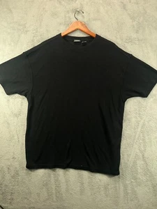 BRUNO Wildleder Herren XL Shirts schwarz weich gerippt Tee Rundhals Kurzarm Pullover - Bild 1 von 8