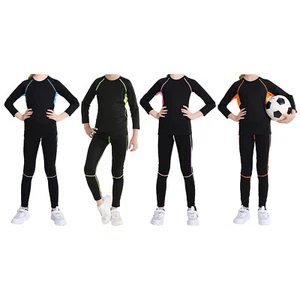 Kids Boys Girls Tracksuit Long Sleeve Shirt And Pants Stage Sportsuit Yoga Gym - Picture 1 of 29