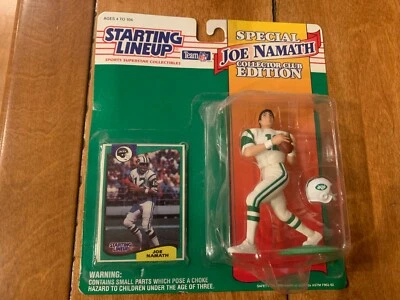 Figura de acción 1994 Starting Lineup Club edición especial fútbol Joe Namath SLU Foto 1 de 3