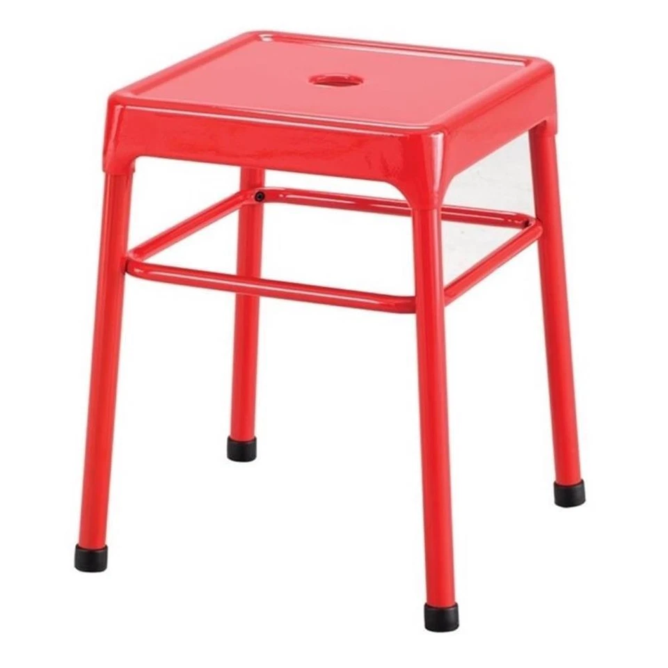 Safco 18" Nylon Steel Backless Guest Stool in Glossy Red - Image 1 of 1