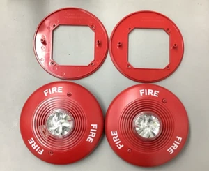 Lot of 2 System Sensor PC2475 Ceiling Speaker Strobe Red 24VDC, Fire (b592) - Picture 1 of 10