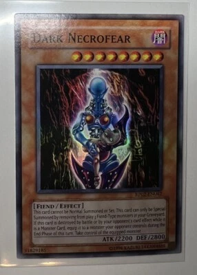 YuGiOh - Dark Necrofear - RP02-EN042 - Super Rare Holo Full Foil Bleed Misprint - Image 1 of 4