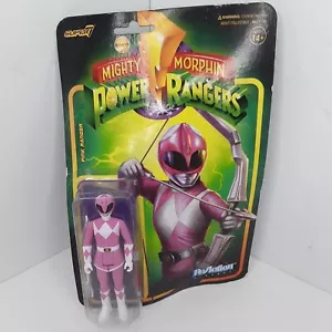 Pink Ranger Mighty Morphin Power Rangers Super 7 Reaction Figur Neu in OVP - Bild 1 von 6