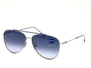 ZEISS ZS22107S TITANIUM Designer Sunglasses Sonnenbrille Satin Silver 59/14/145 - Picture 1 of 8