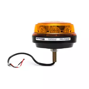 Low Profile Single Bolt Mount R65 Rotating Flashing Amber LED Strobe Beacon - Picture 1 of 3