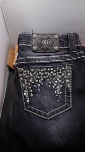 Miss Me Skinny Stretch dunkelblau Jeans - Gr. 29 - Schrittlänge 33d * JE5682SL - Bild 1 von 5
