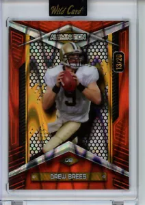 2024 Wild Card Alumination Drew Brees "Just the Hits" 13/20 Saints Red - Bild 1 von 2
