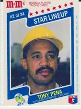 Tony Pena, 1987 M&M's Star Lineup #2, Pittsburgh Pirates