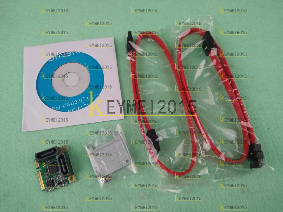 2 Port PCI-Express 6Gb to SATA iii 3.0 RAID Controller Adapter Card Support Mini - Image 1 of 1