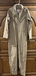 FLYERS COVERALLS - 42 L / 42L - CWU-27/P - TYPE 1 CLASS 2 - TAN FLIGHT SUIT - Picture 1 of 3