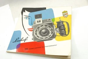 Linhof ""70 anni di servizio alla fotografia"" 1957 catalogo originale 120 pagine in perfette condizioni - Foto 1 di 6