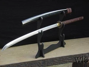 Battle Ready Japanese Naginata Brown Ito Sword Full Tang Handmade Sharp - Picture 1 of 11