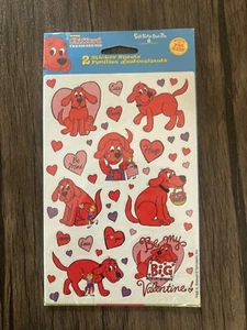Valentinstag Herzen Clifford der große rote Hund Stickerbögen 2004 Neu in Verpackung Neu - Bild 1 von 2