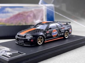 Fuji 1:64 Black Gulf Skyline GTR R34 Z-Tune Sports Model Diecast Display Car - Picture 1 of 9