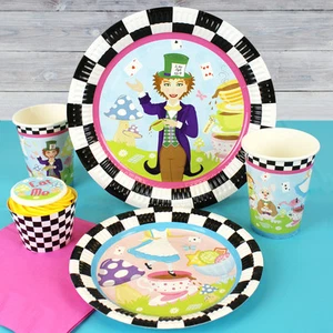 Wacky Wonderland / Alice in Wonderland Party Plates Cups Decorations ALL - Picture 1 of 4