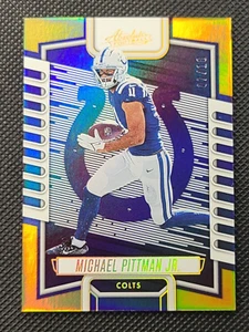 2023 Panini Absolute Football Michael Pittman jr. Card #81 Colts GOLD FOIL #D/10 - Picture 1 of 7