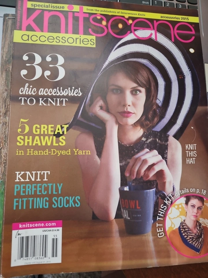 Knitscene Special Issues Accessories Knitting Magazine 2015 Shawls Socks ++ - Image 1 of 1