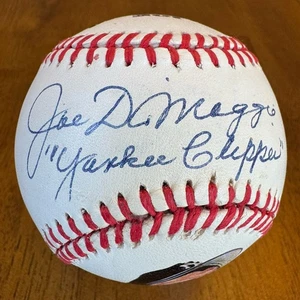 Joe DiMaggio Yankee Clipper Signed Autographed Official League Baseball PSA LOA - Picture 1 of 8