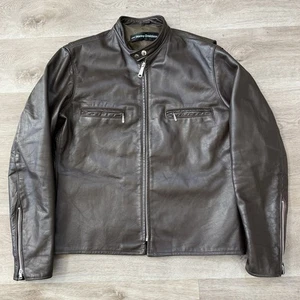 Giacca Motociclista Harley Davidson Pelle Cafe Racer Vintage anni 70 44 RARA - Foto 1 di 13